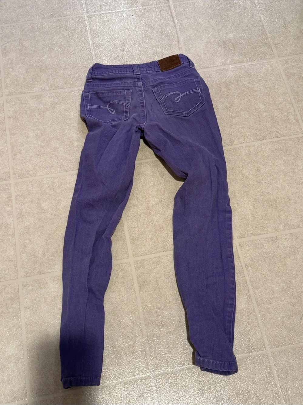 Purple Skinny Jeans Justice. 8S.